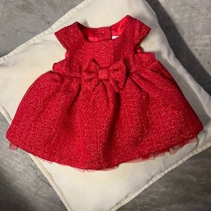 Red shimmery holiday dress• NB